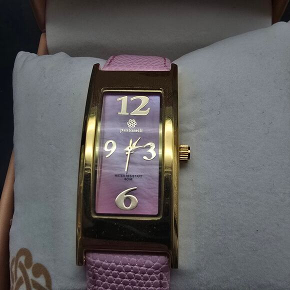 Women's Pastorelli by Invicta Watch Pink Gold Tone Rectangle In Box - Picture 5 of 9